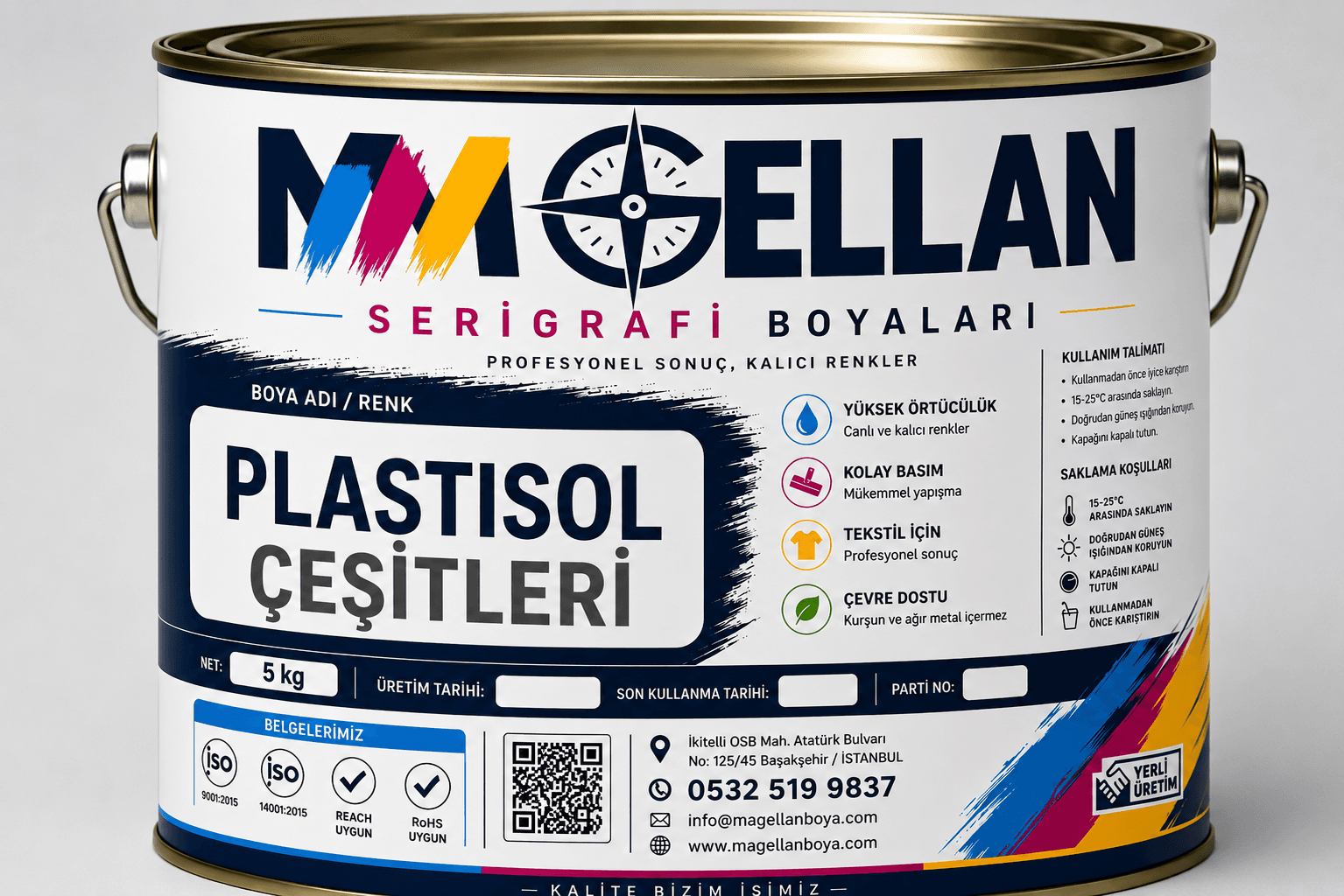 Magellan plastisol boya çeşitleri