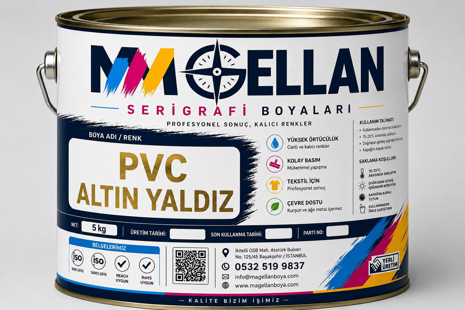 PVC Bayrak Kırmızı Serigrafi Baskı Boyası | Kullanım Alanları ve Teklif | Magellan Boya